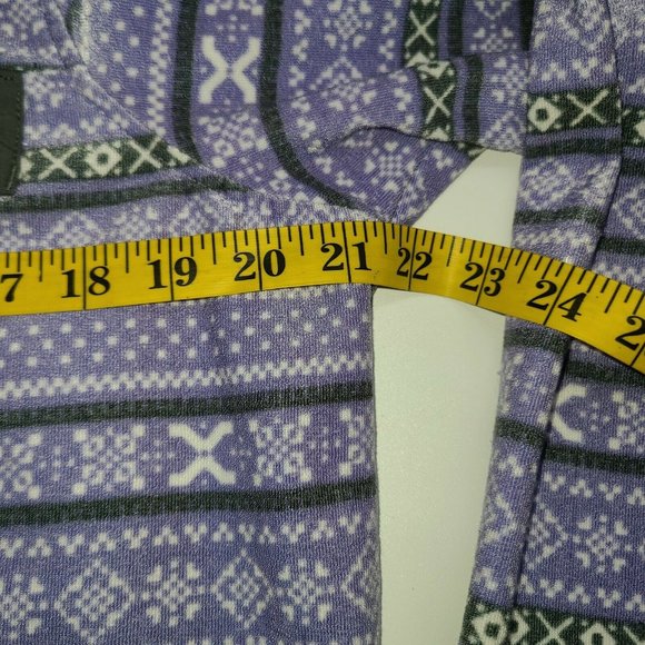 Jachs Cabin Mock Neck T Snap Purple Fleece Pullover Sweater Women's Sz M - Picture 7 of 12